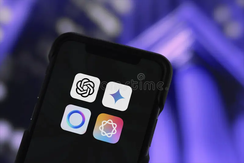 logos-gemini-apple-intelligence-chatgpt-meta-ai-guilherand-granges-france-january-displayed-smartphone-screen-360733875 Modern workspace showcasing Apple AI devices